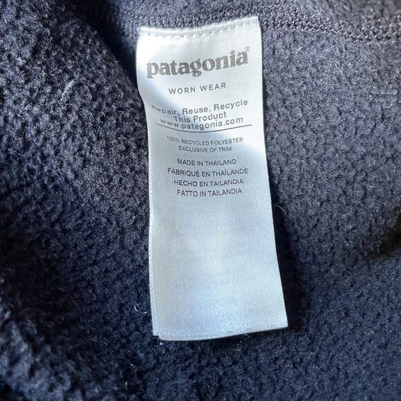 Patagonia Men's Better Sweater 1/4 Zip Fleece Jacket Black Size M - Picture 6 of 7